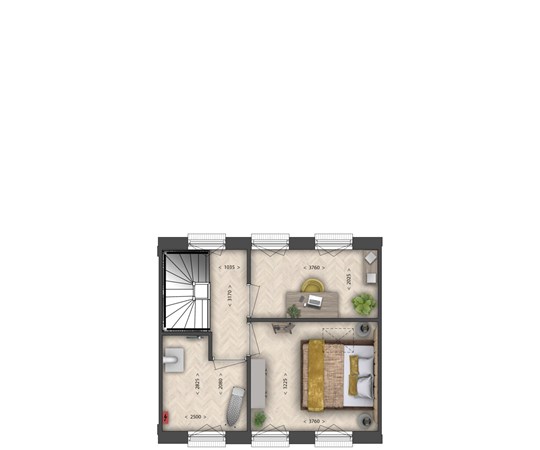 Floorplan - Kanaalstraat Bouwnummer 1, 9301 LT Roden